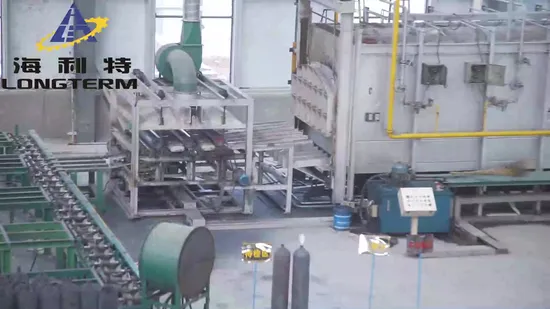 Horno de enfriamiento, templado, calentamiento y endurecimiento del cilindro de gas CNG