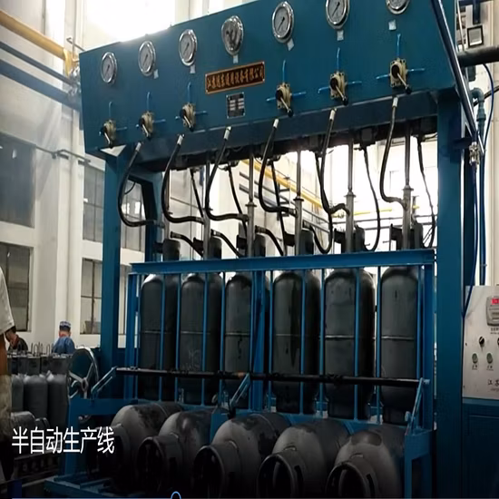 Máquina de prueba hidráulica del cilindro de gas LPG, equipo de prueba de presión de agua